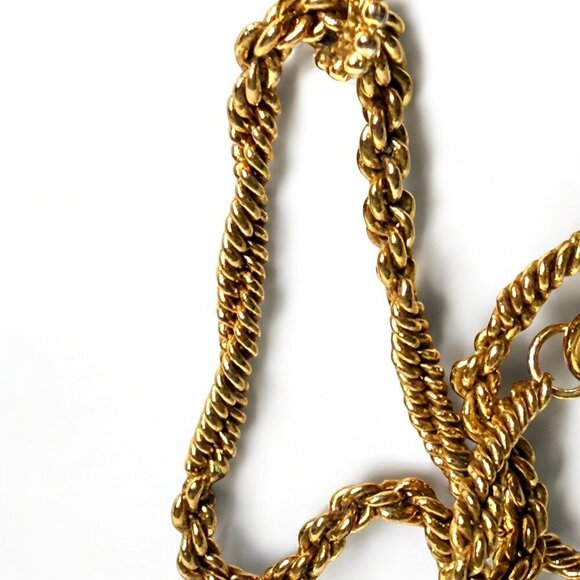 Vintage 1928 Goldtone Filigree Tassel Pendant Necklace 32” - Picture 5 of 9